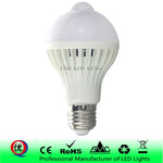 ampoule led blanc capteur mouvement 18w e27 rayures fines modernes 5500k 80000h