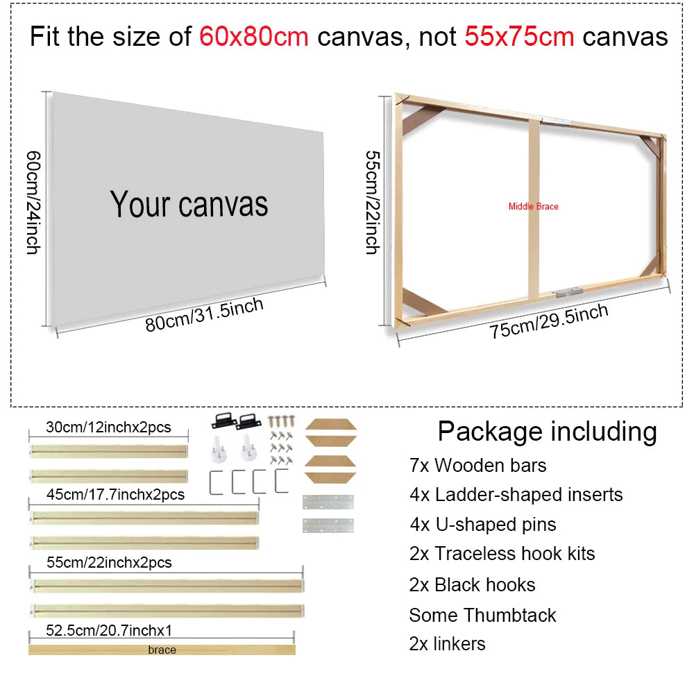cadre mural bois moderne toile abstraite multicolore fleurs relief 60x80cm 55x75cm 55x85cm clips crochets