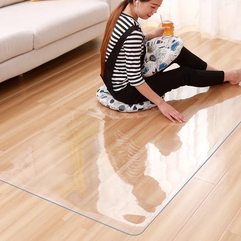 tapis sol transparent moderne antidérapant pvc maison cuisine salle bain intérieur