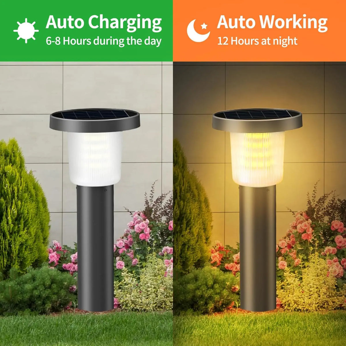 lampes solaires autonomes led ip65 moderne noires protection ip65 abs