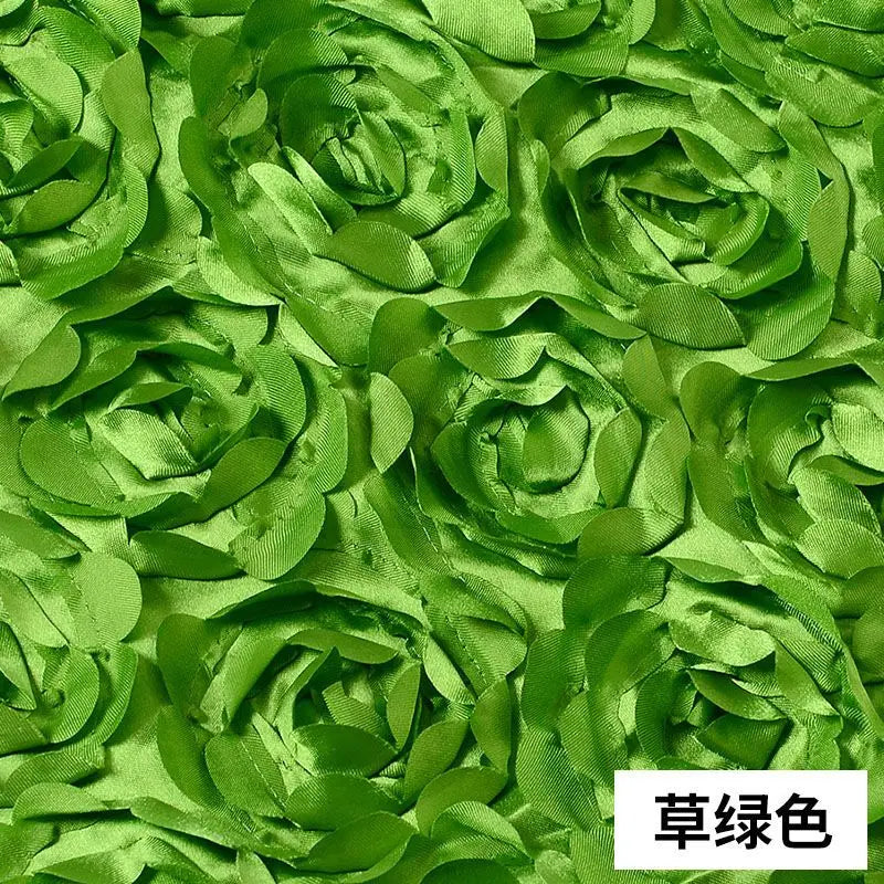 tapis mariage satin roses relief texturé violet rouge vert élégant antidérapant 50cm 130cm