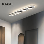 lampe led moderne plafonnier fer aluminium poli noir blanc éclairage quotidien toucher interrupteur