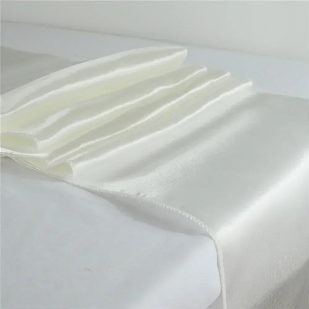 chemin table violet uni satin moderne décoration mariage fête anniversaire maison luxe chic