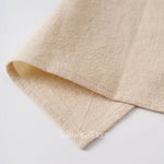 serviettes coton beige clair classiques 40x40cm réutilisables maison mariage party