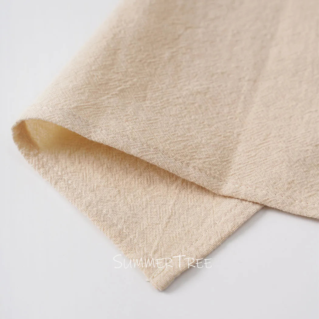 serviettes coton beige clair classiques 40x40cm réutilisables maison mariage party