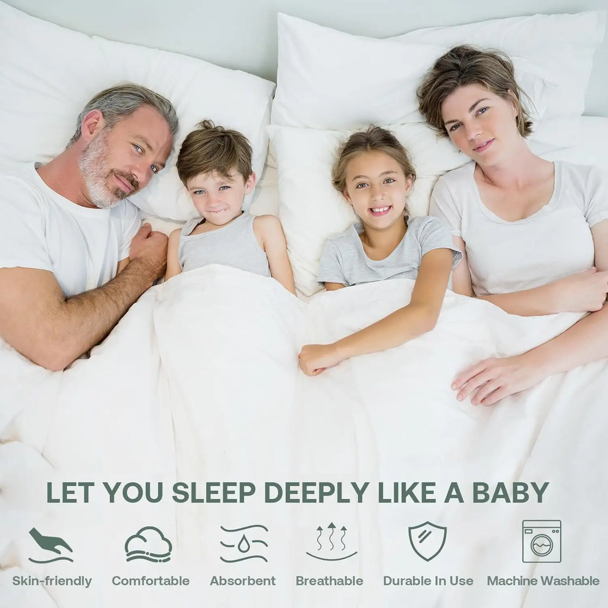 protège matelas blanc anti acariens élastique imperméable 100 polyester simple usage