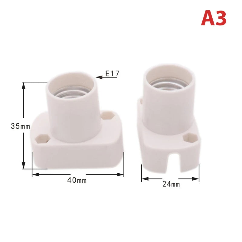 ampoule douille base e12 e14 e17 support blanc doré lisse opaque industriel
