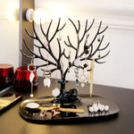 Support de rangement pour colliers et boucles d'oreilles en forme d'arbre