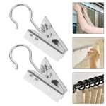 pinces rideau clips métal argenté moderne 20pcs 30pcs 50pcs decoration fenetre accessoire