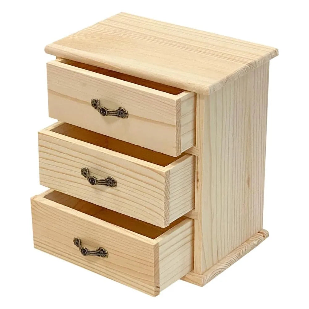 bois naturel clair tiroirs rangement rustique grain bois coulissants gain place