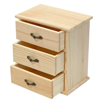 bois naturel clair tiroirs rangement rustique grain bois coulissants gain place