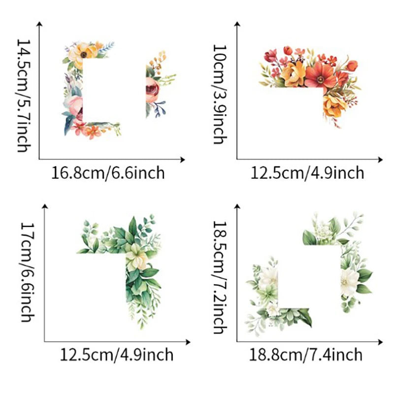 autocollants decoratifs interrupteurs motifs floraux aquarelles couleur multicolore decoratif boheme adhesifs chambre decoration