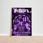 affiche cadre bois rappeur sematary gothique pop art décoration murale chambre salon