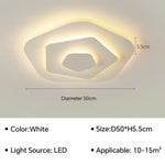 plafonnier led ultra mince spirale moderne nordique lumière blanc salon chambre