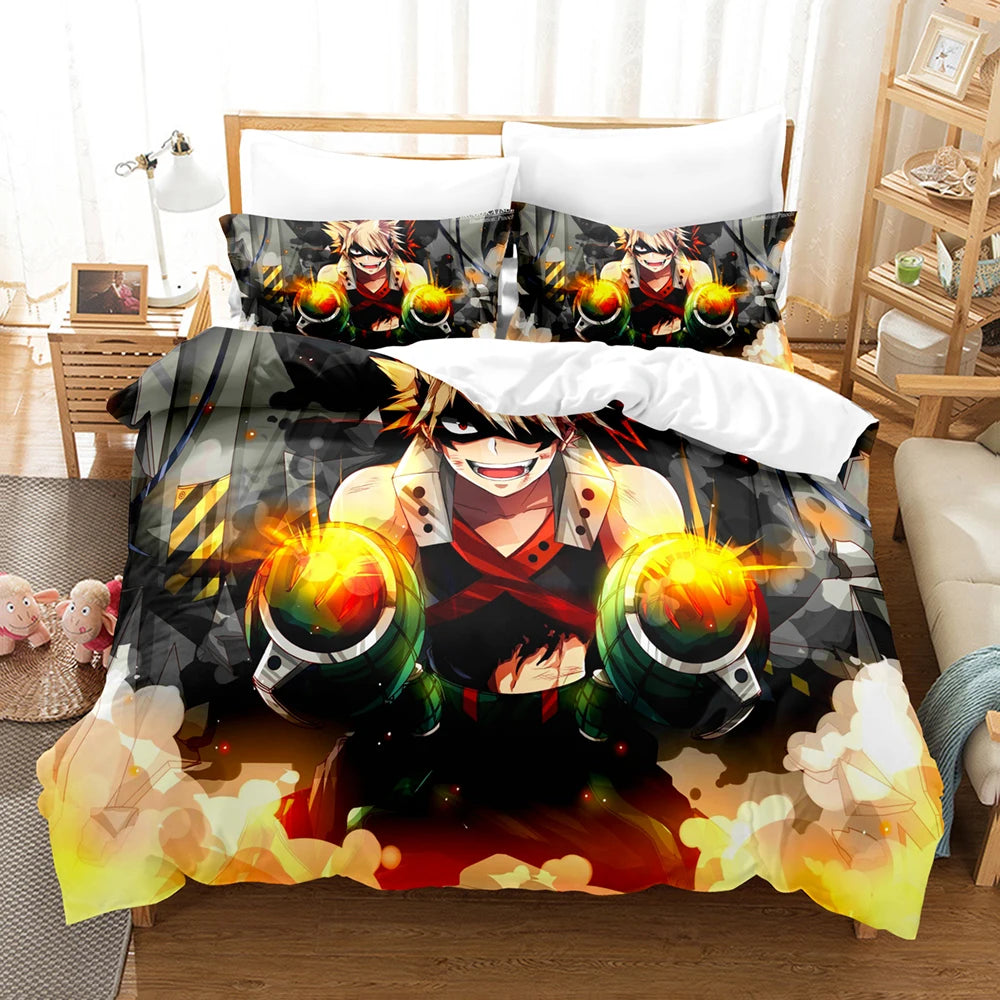 Taie d'oreiller My Hero Academia coordonnée à la housse de couette