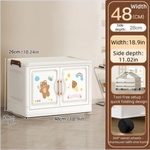 organisateur vêtements armoire tiroirs dessins animés ours lapins moderne blanc roulettes pliable chambre salon