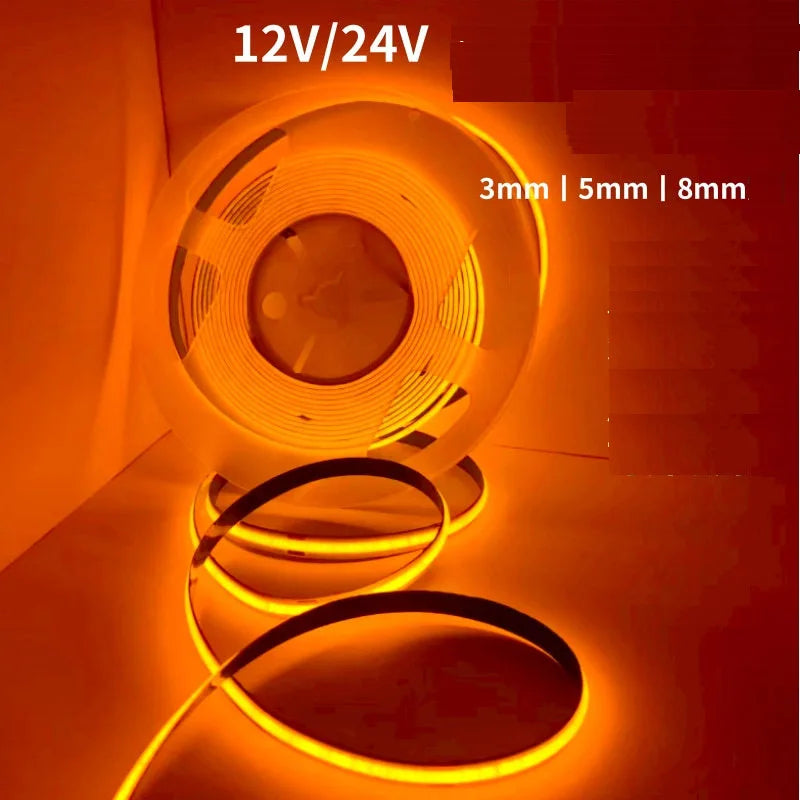 ruban led flexible orange blanc bleu rouge moderne 3mm 5mm 8mm 12v 24v