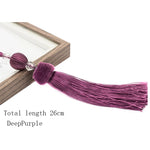 pompons décoratifs modernes 26cm textiles maison couleurs bleu marron violet doré