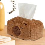 boîte mouchoirs peluche marron clair animalier décorative facile utiliser maison cuisine