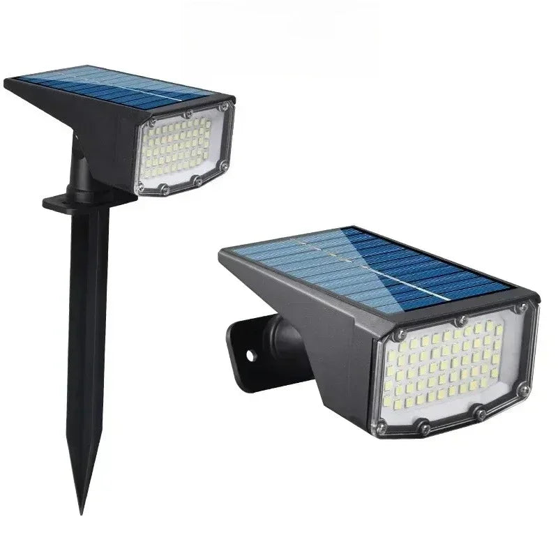 lampe solaire moderne noire bleue panneaux solaires led extérieure ip65