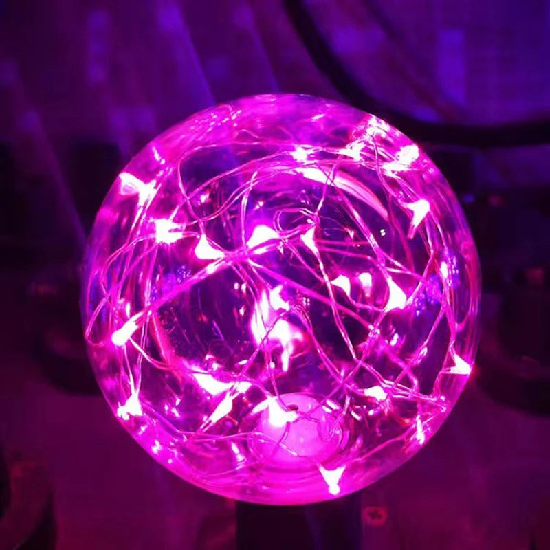 ampoules led décoratives transparentes rose fil cuivre lumière rvb éclairage intérieur féerique vintage 8cm