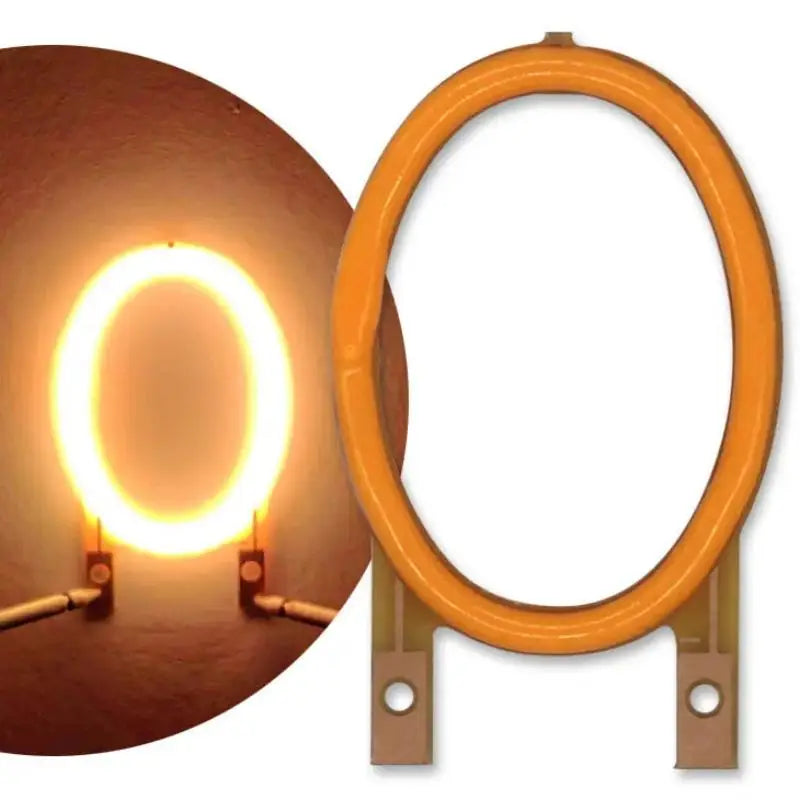numéros lumineux orange clips câbles modernes diy décoration fêtes led filaments