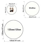 tapis rond dragons motifs géométriques couleurs vives moderne salon chambre coucher