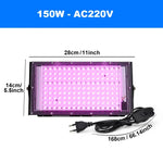 lampe led croissance végétale 50w 100w 150w violet noir moderne dimmer tringles aluminium
