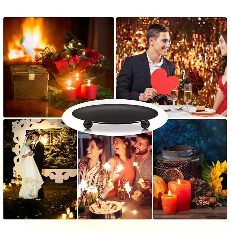 support bougie noir moderne décoration maison bougies cire spa mariage anniversaire fêtes