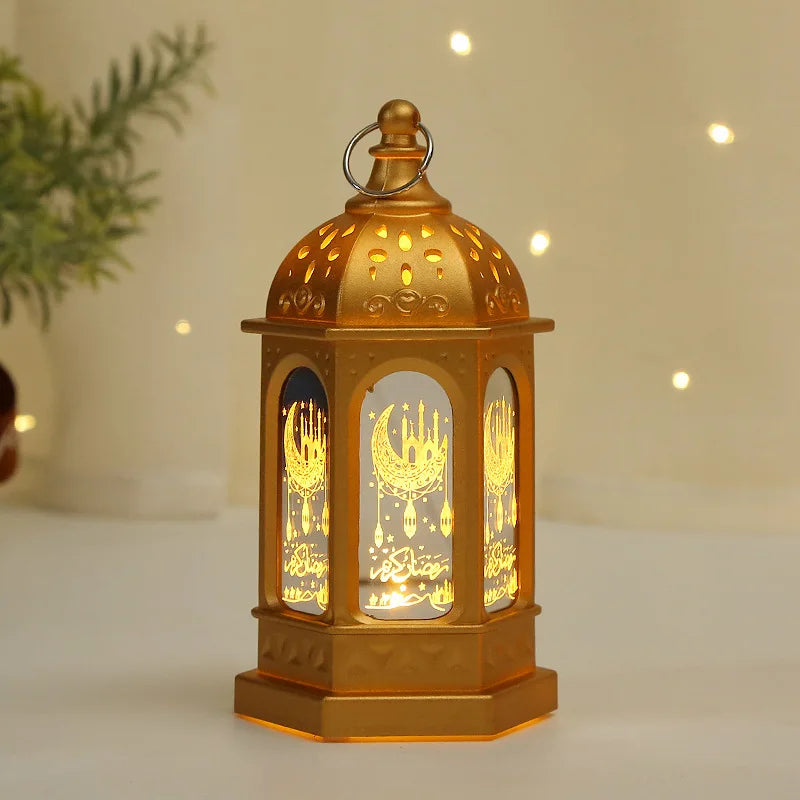 décoration ramadan lanternes or rouge noir blanc arabesques traditionnel suspension İslamique