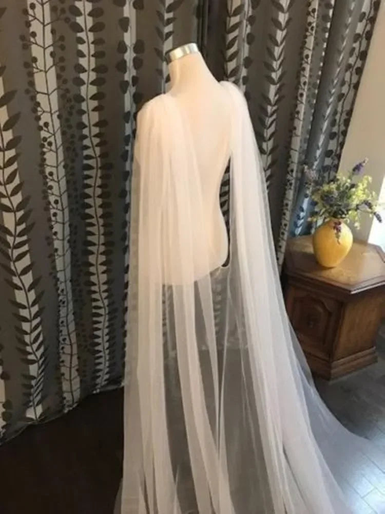 voile mariée blanc ivoire classique élégante cathédrale polyester fine translucide