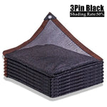 filet protection solaire maille noire jardin terrasse pergola clips fixation