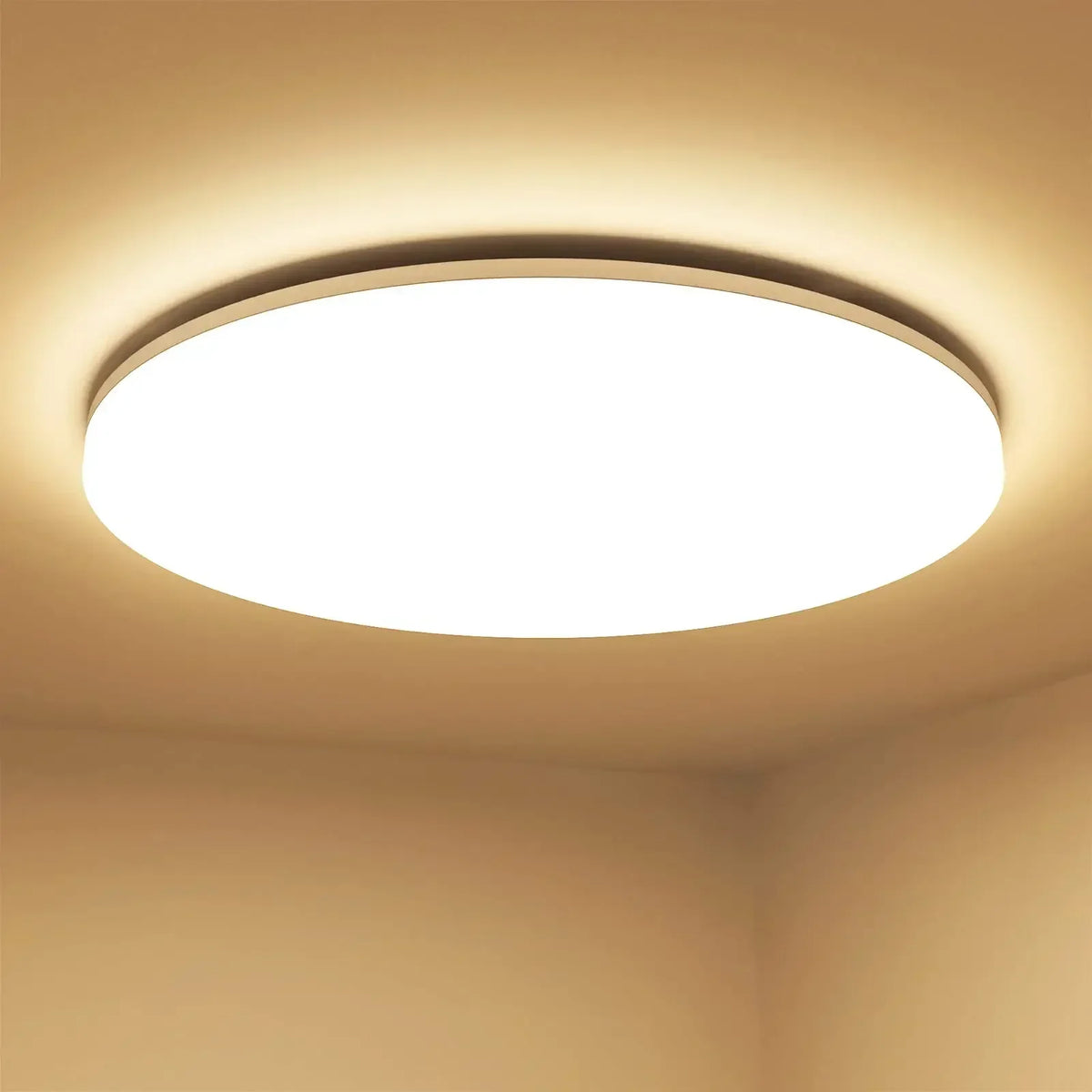 plafonnier led blanc rond ultra fin moderne luminaire cuisine chambre salon intérieur