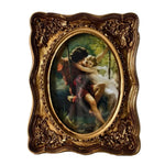 cadre photo vintage or floral décoration intérieure shabby chic posable mur bouquet fleursportrait