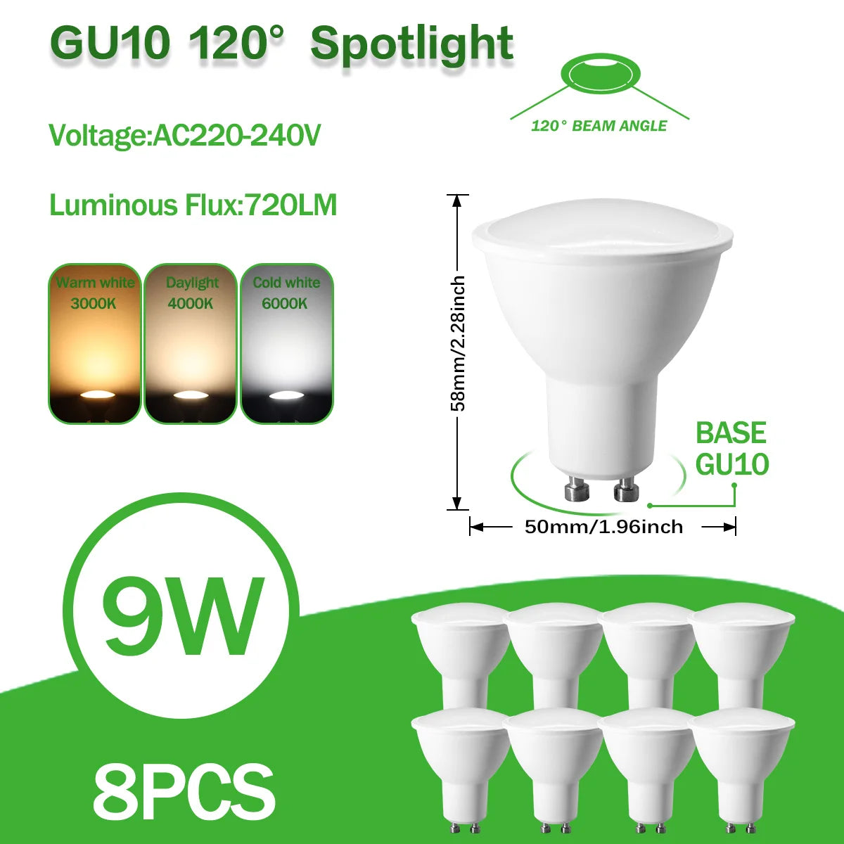 lot ampoules led spot gu11 gu4 blanc éclairage intérieur moderne maison