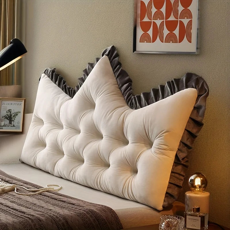coussin tête velours gris marron noir confortable classique anti décubitus coton polyester