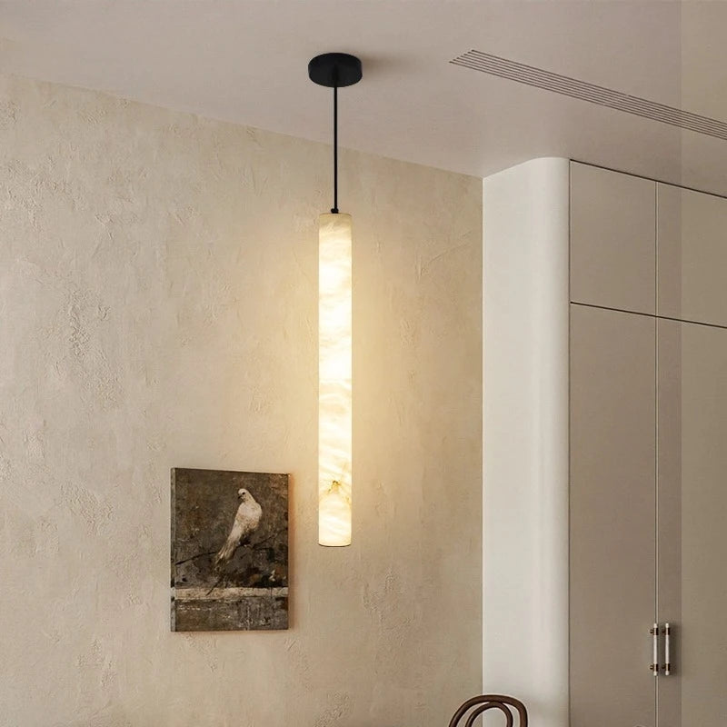 lampe suspendue marbre moderne blanc beige pince lampe 30cm 40cm 50cm 60cm lumière chaude