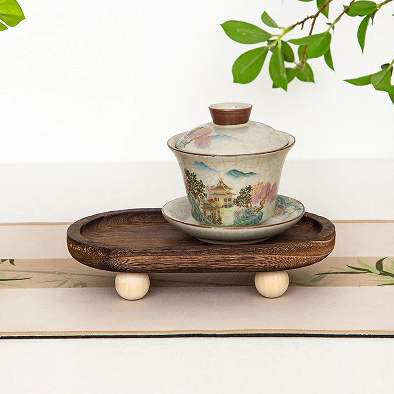 plateau bois présentation parfum radio théière pot miel dessert plante vintage classique moderne