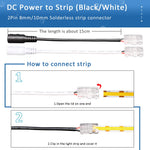 connecteurs led transparents clips rubans flexibles 5v 12v certifiés rohs ul