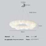 Suspension lumineuse moderne blanc billes arrondies opacité salon chambre étude led 249 2000lm