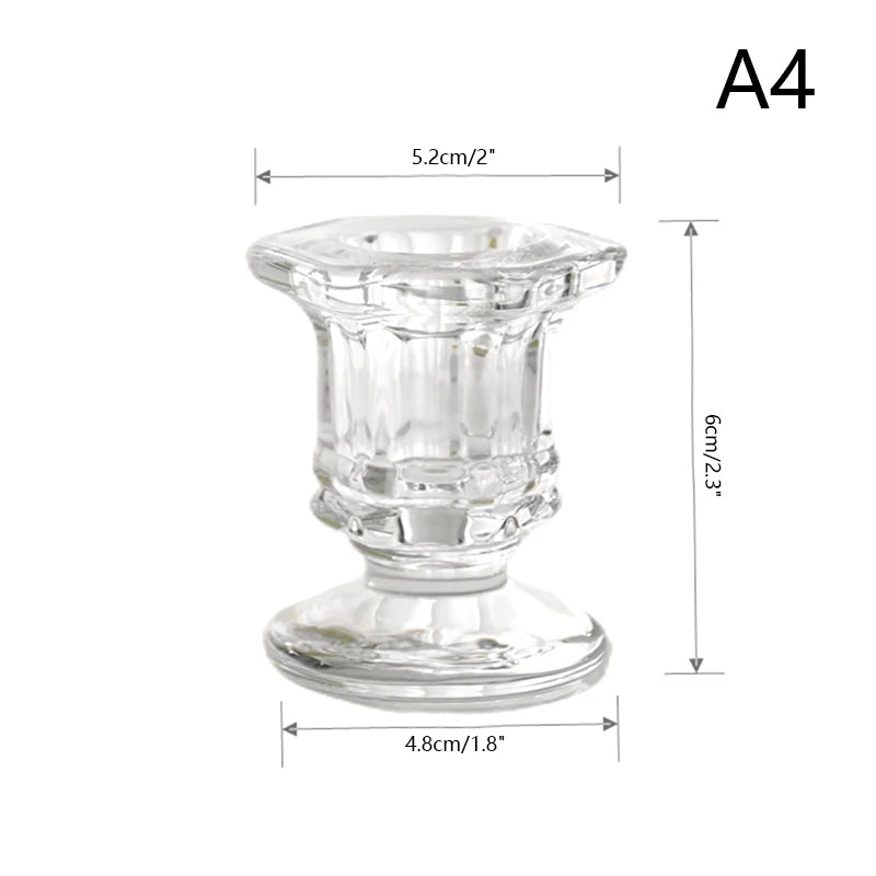 support bougie transparent gravé décoration maison classique bougies decoration intérieur cadeau mariage idéal