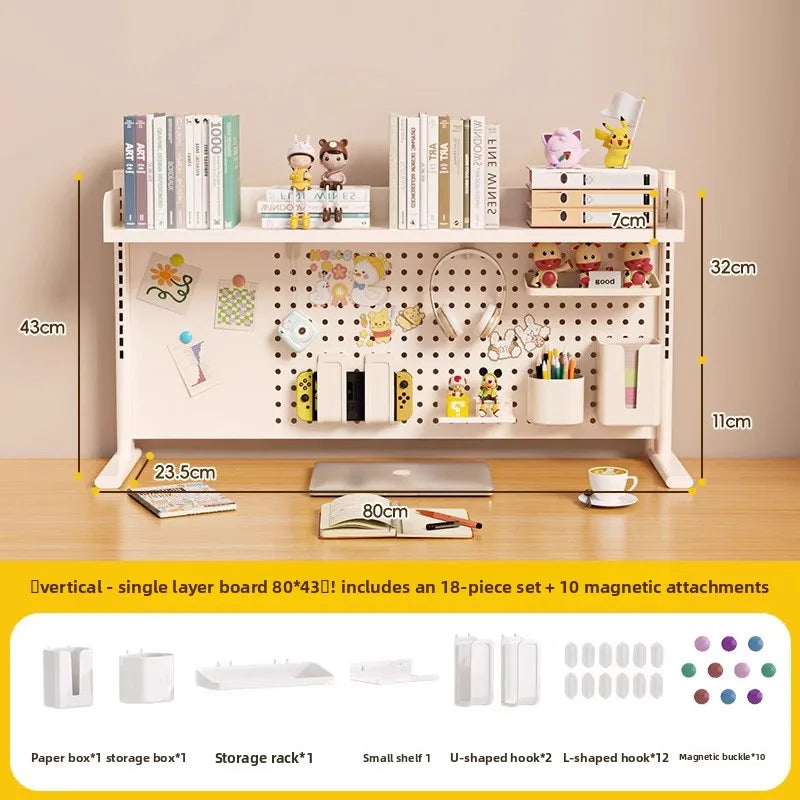 étagère murale modulaire métal blanc porte crayons support objets moderne