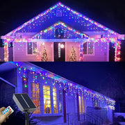 Guirlande solaire en forme de glaçon pour l'extérieur, 3m, 5m, 6m, décoration de Noël avec télécommande