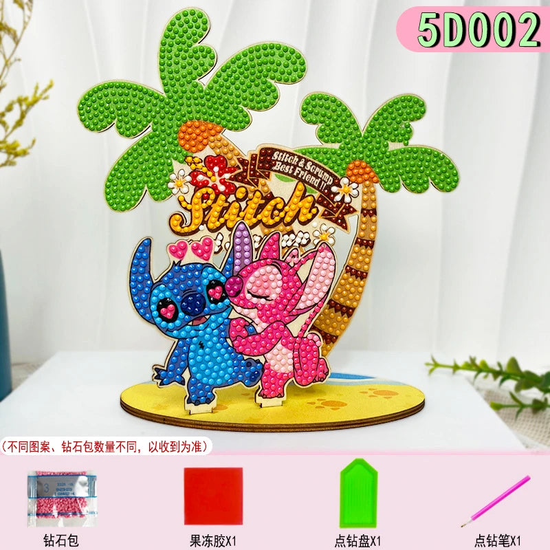 puzzle diamant multicolore dessins animés décoration artisanale pleine peinture spécial enfants anniversaire festive winnie