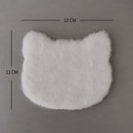 coussins décoratifs fourrure animaux rose clair blanc moderne doux lapin chat nuage