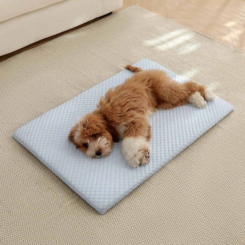 tapis animal texture points gris moderne respirant taille 75x50cm lavable