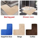 tapis bain doux moderne beige sapphire blue coffee grey lake blue mousse mémoire forme