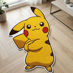 tapis pikachu jaune dessin animé cartoon opacité diamètre 50cm 80cm 100cm 120cm 150cm chambre