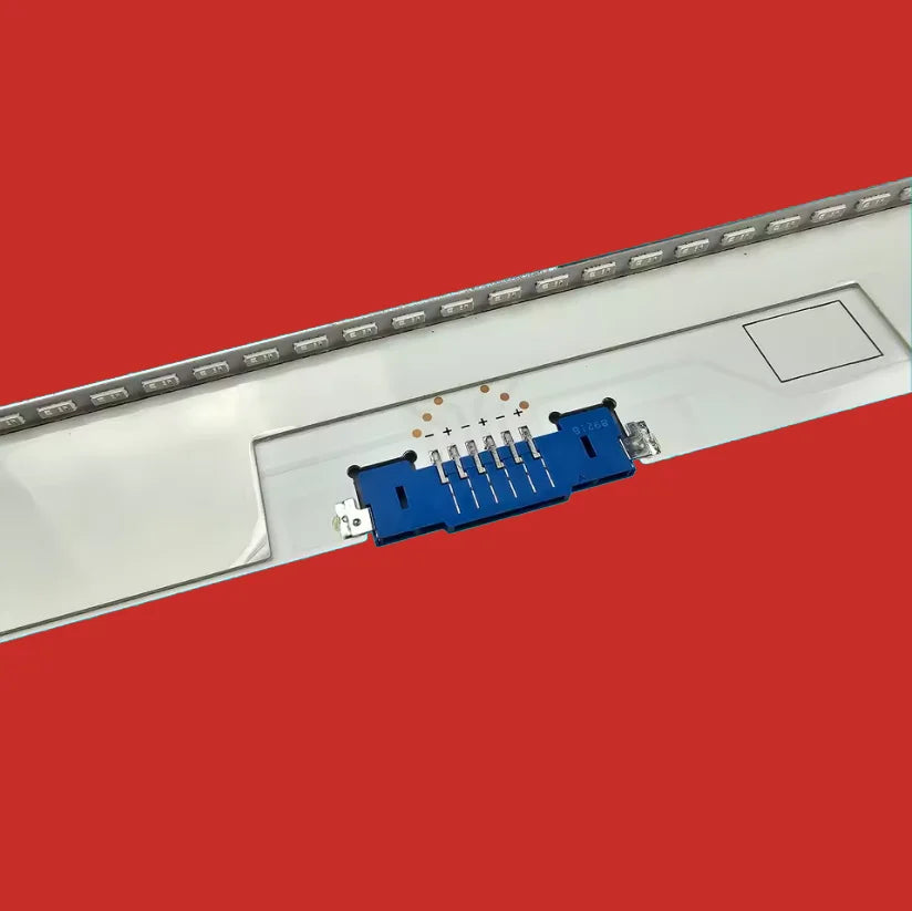 barres lumineuses led argentées 598mm 102 leds connecteurs bleus industriels técnico