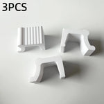 supports pots fleurs noirs modernes plantes pot set opaques